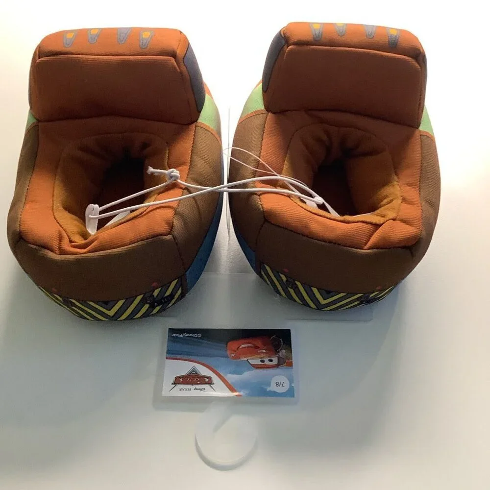 Mater Pixar Cars Slippers Kids Size 7/8 Tow Mater from Lightning Mcqueen
